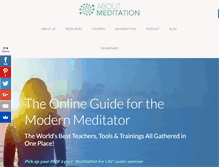 Tablet Screenshot of aboutmeditation.com